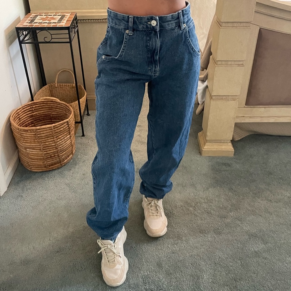 Pull&Bear Barrel Blue Jeans